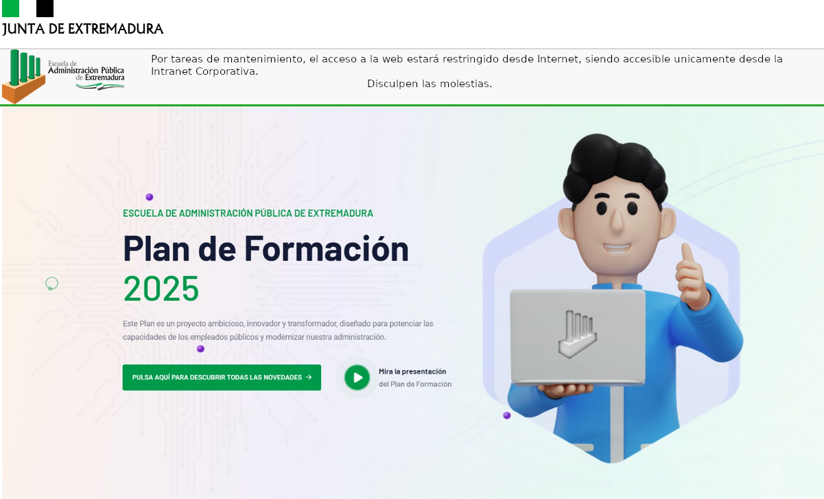 Web en mantenimiento